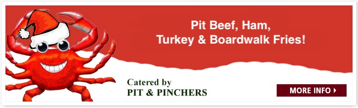 Boardwalk fries, crab pretzels and shrimp steamed to order at Jarrettsville Nurseries